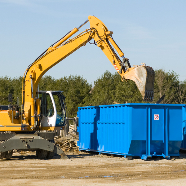 are there any restrictions on where a residential dumpster can be placed in Broken Bow NE